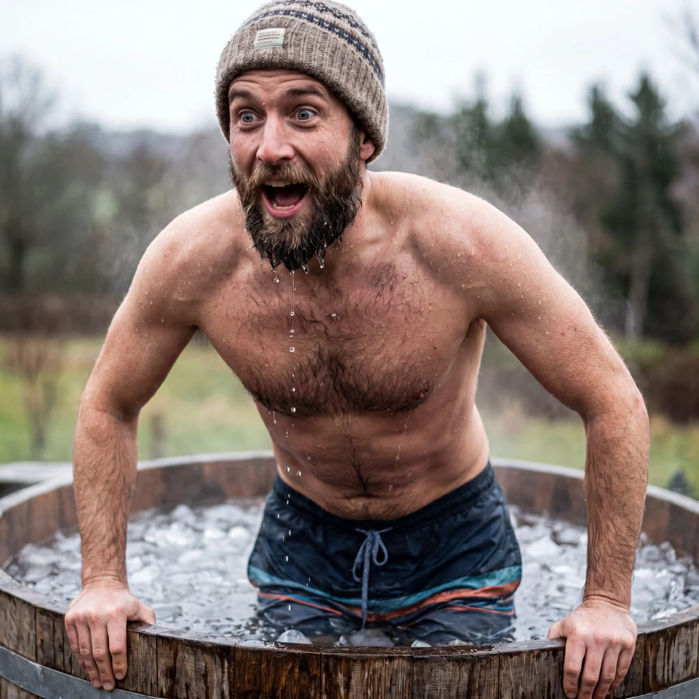 Portable Ice Bath for Men — Cold Plunge at Home in use