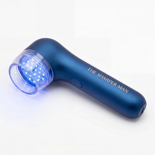 blue light acne device for men — clear breakouts treatment — The Sharper Man