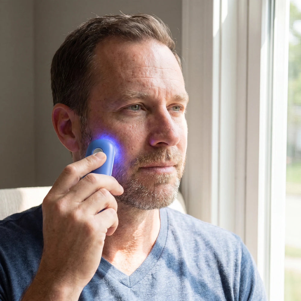 Blue Light Acne Device for Men — Clear Breakouts