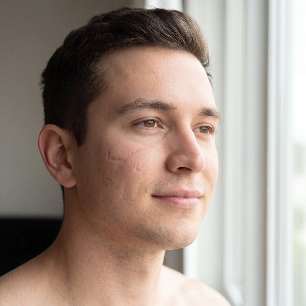 Blue Light Acne Device for Men — Clear Breakouts in use