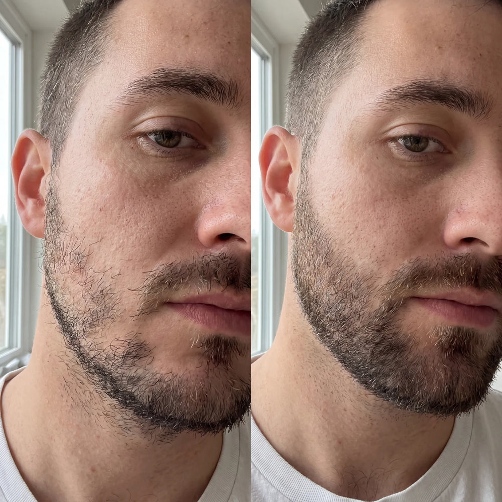 Beard Filler Powder for Men — Fuller Beard Instantly in use