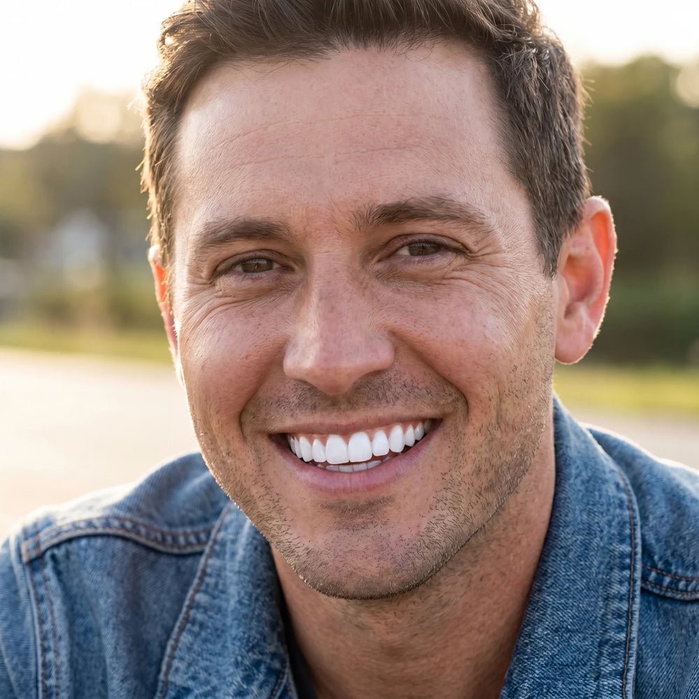 Charcoal Toothpaste for Men — Whiter Teeth Naturally in use