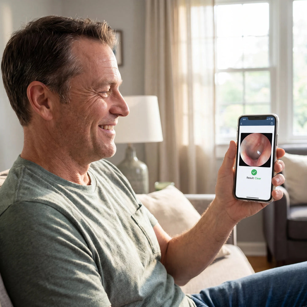 Ear Wax Removal Tool for Men — Camera-Guided and Safe in use
