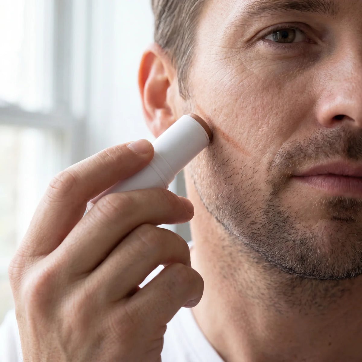 Before and after EDGEUP | Instant Cream for Hollow Cheeks for Men