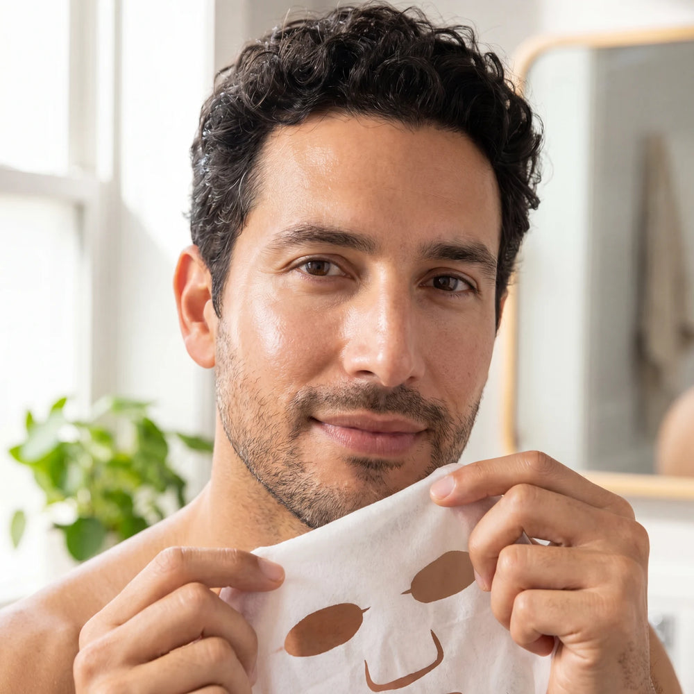 Clay Face Mask for Men — Deep Clean for Oily Skin in use