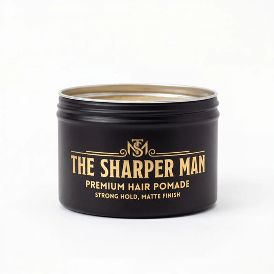 hair pomade for men — medium hold natural finish — The Sharper Man
