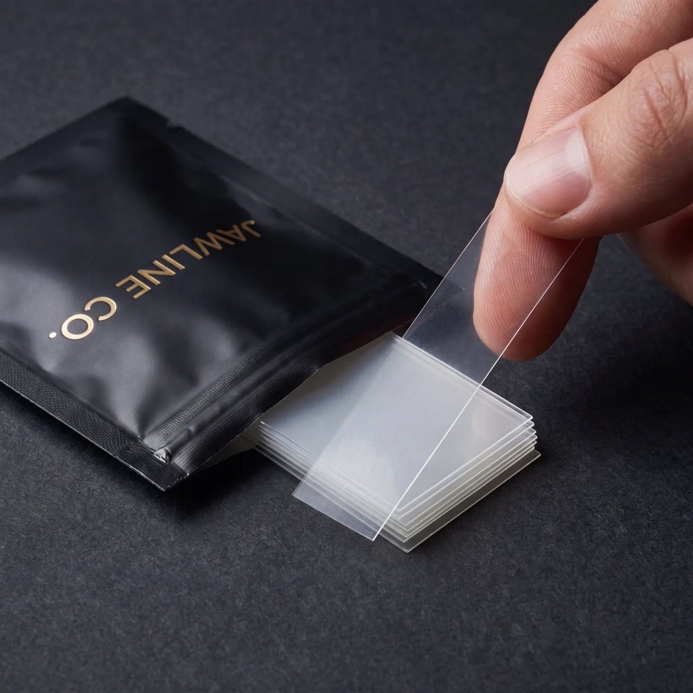 JAWLINE CO. | Instant Jaw Lift Strips for Men in use