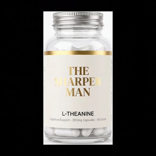 L-Theanine supplement for men — calm focused energy — The Sharper Man