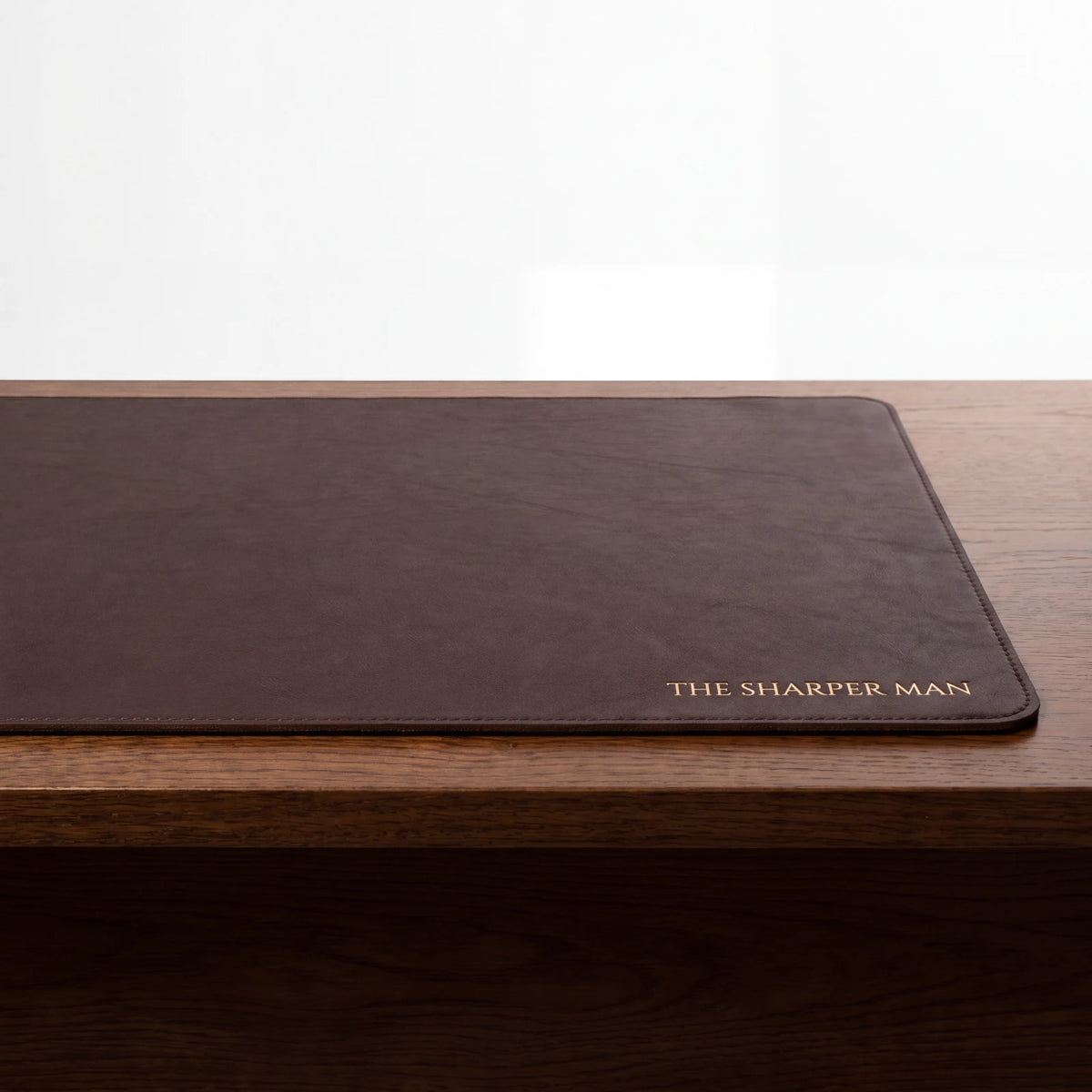 leather desk mat for men — premium workspace upgrade — The Sharper Man