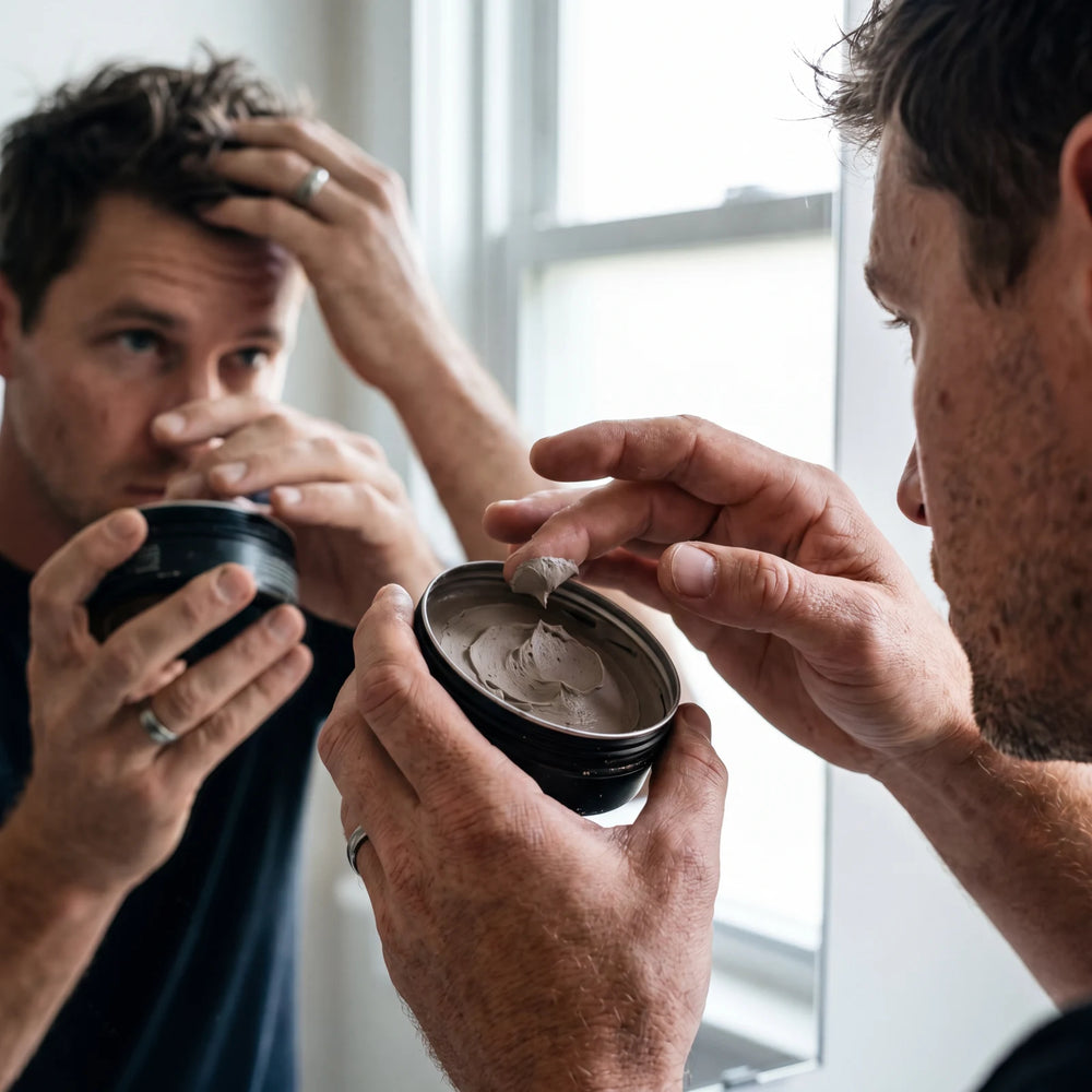 Matte Hair Clay for Men — Strong Hold No Shine