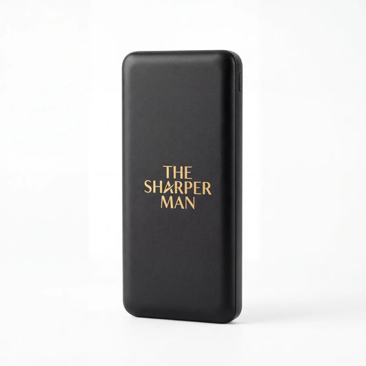 portable charger for men — 20000mAh fast charging power bank — The Sharper Man